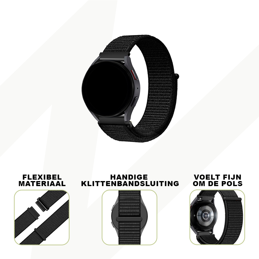 Bandz Correa nylon Loop Garmin Venu 2 (negro)