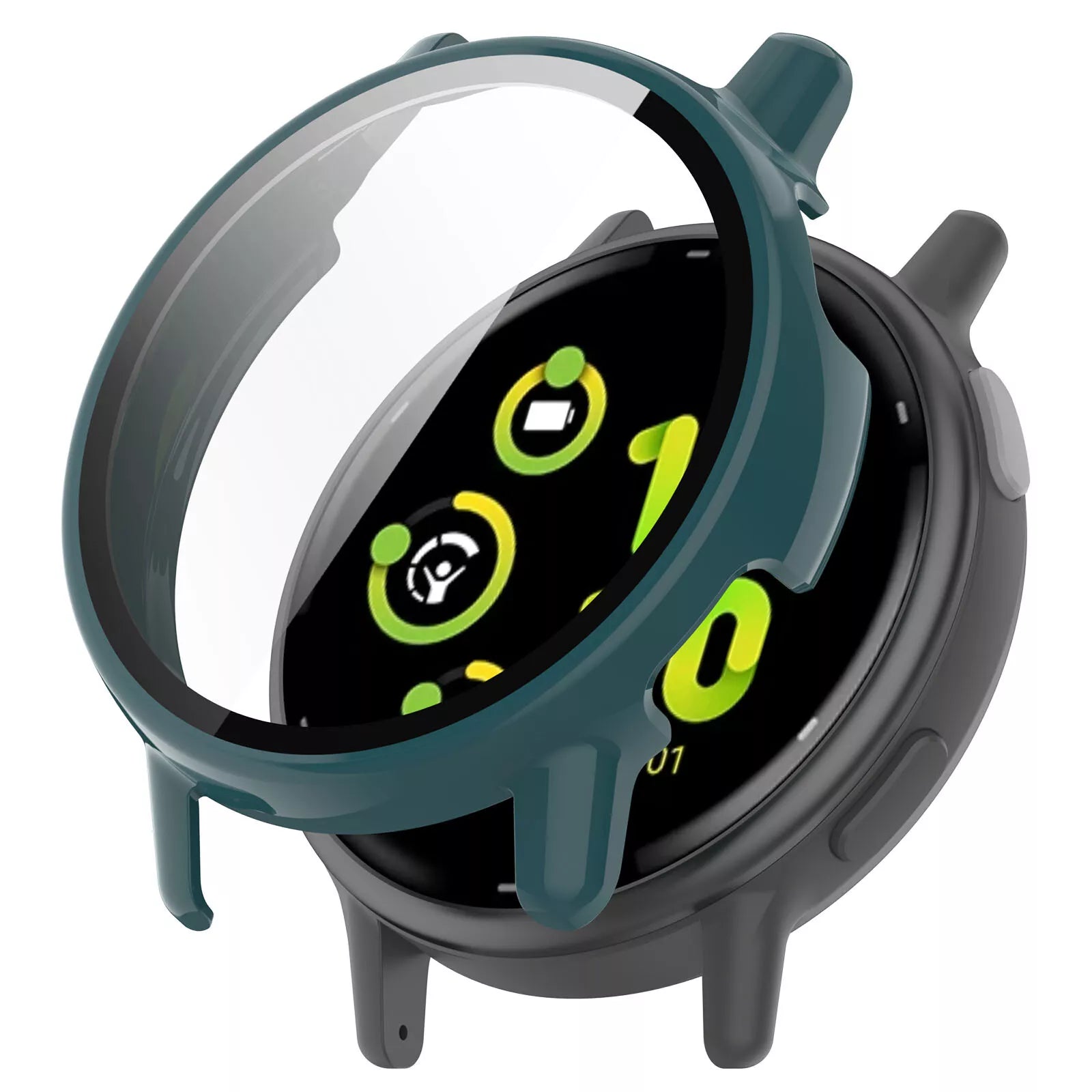 Funda rígida con vidrio Garmin Vivoactive 5 (verde)