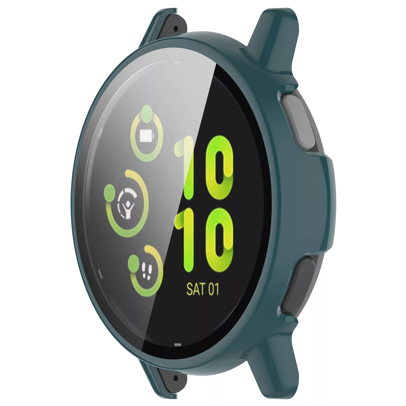 Funda rígida con vidrio Garmin Vivoactive 5 (verde)