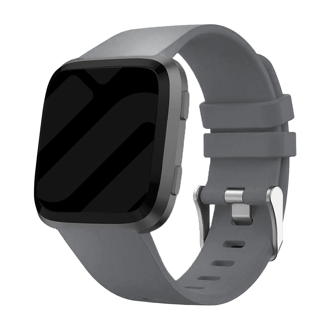 Fitbit Versa/Versa 2 Silicone Strap with Buckle (Grey)