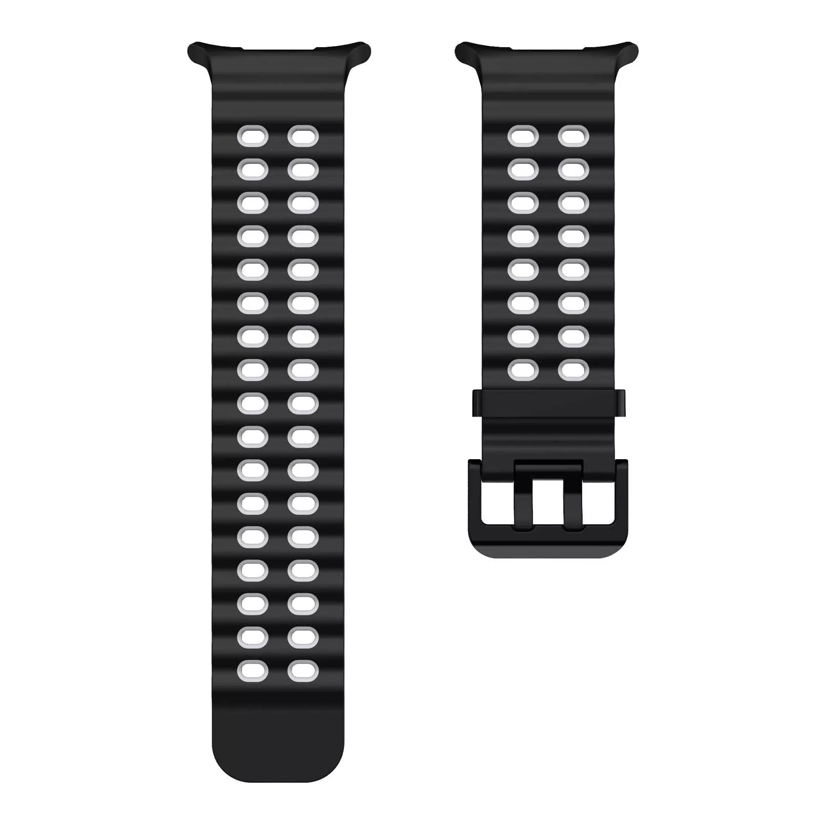 Samsung Galaxy Watch Ultra Wave Silicone Strap (Black/Grey)