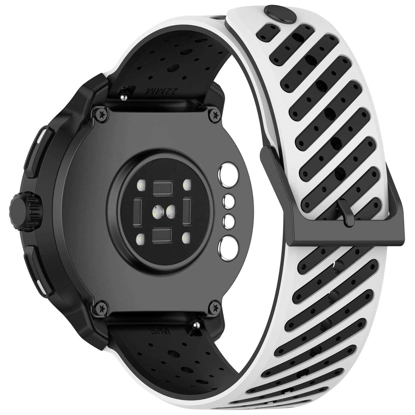 Correa silicona a rayas Huawei Watch GT 2 - 46mm (blanco/negro)