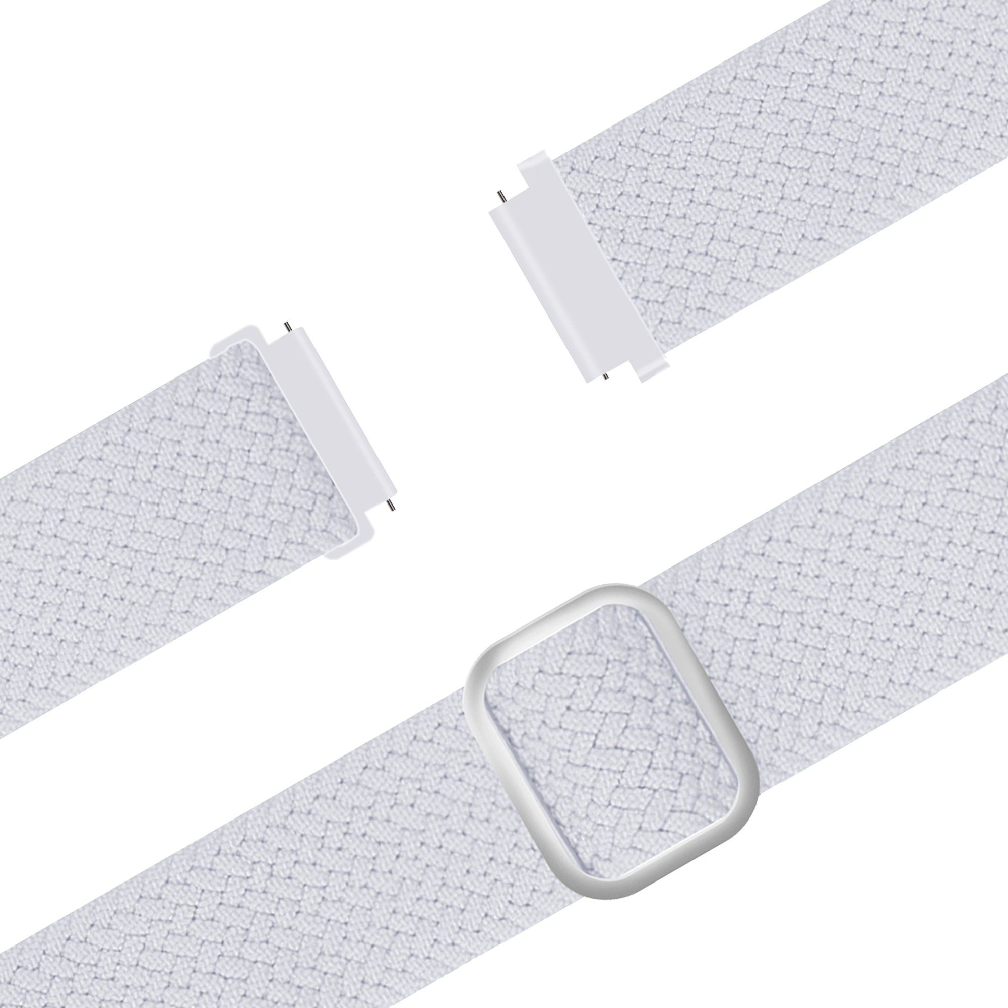 Bandz Correa trenzada ajustable Garmin Forerunner 255s (blanco)