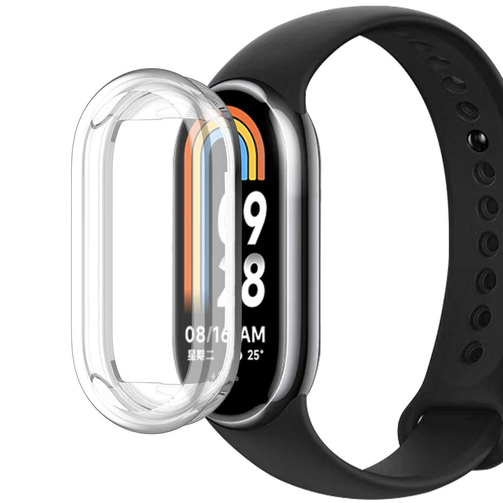 Funda de TPU Xiaomi Smart Band 9 (transparente)
