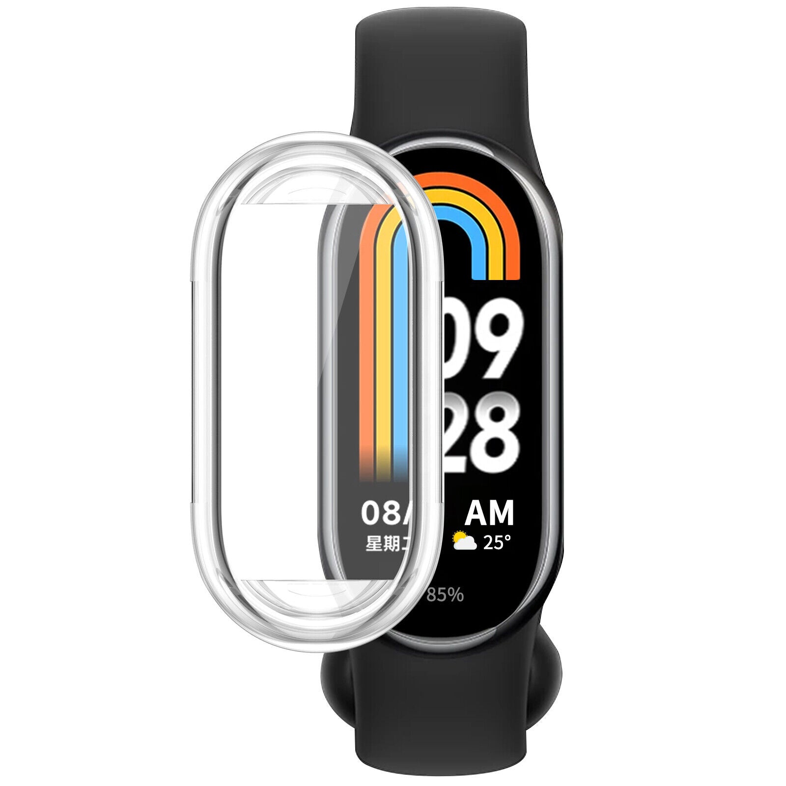 Funda de TPU Xiaomi Smart Band 9 (transparente)