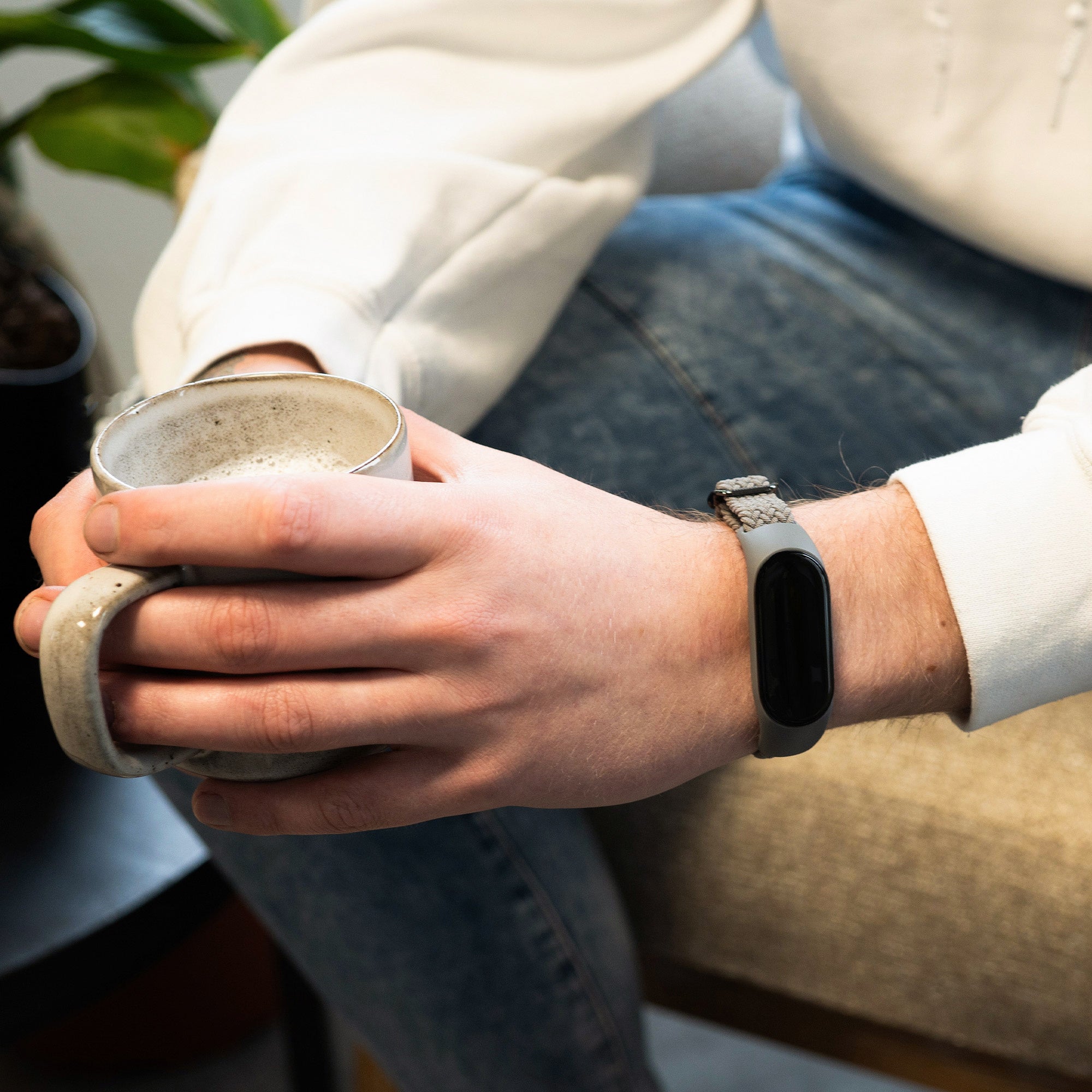 Correa trenzada Xiaomi Mi Band 5 (gris oscuro)