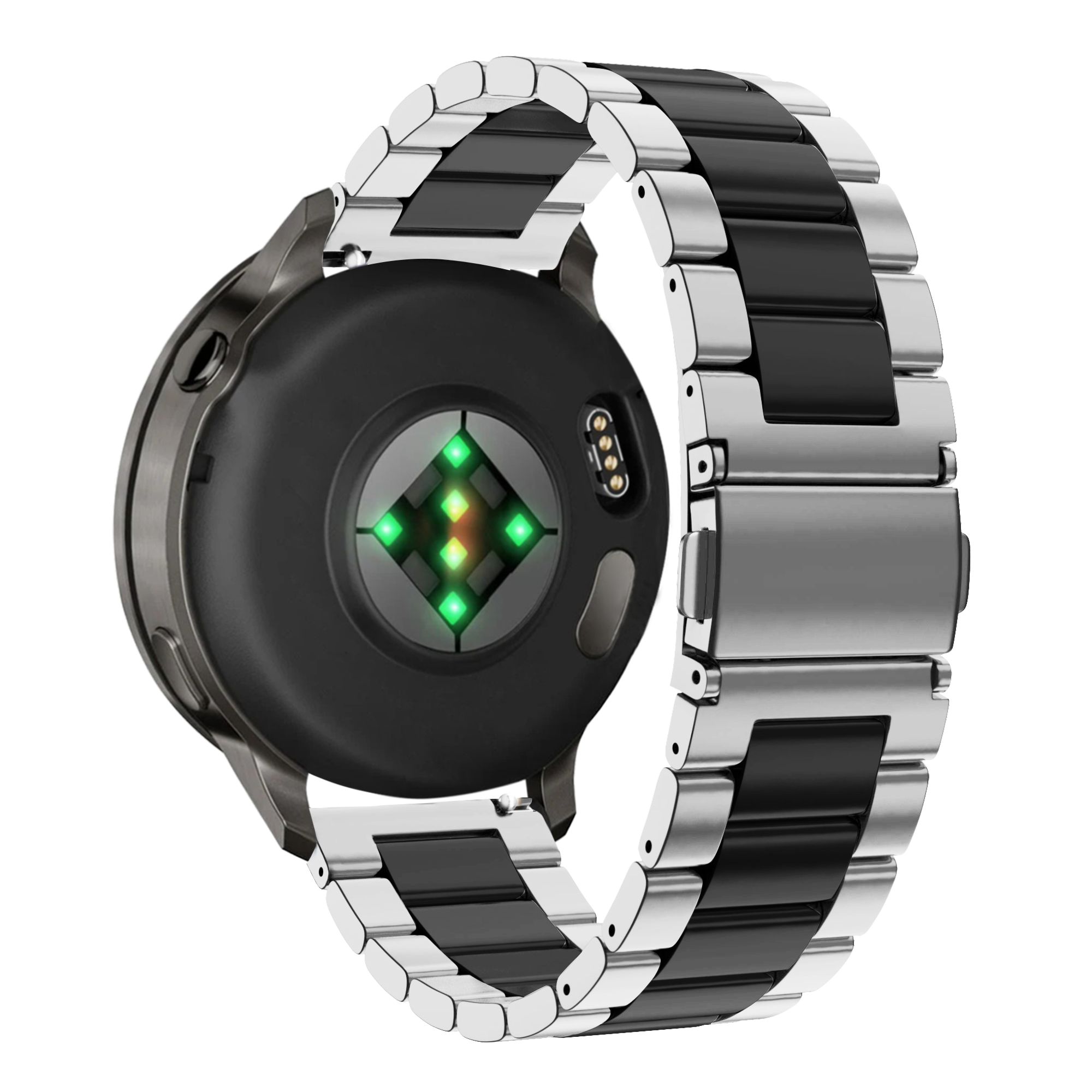 Bandz Garmin Approach S12 Steel Strap 'Classic' (Silver/Black)