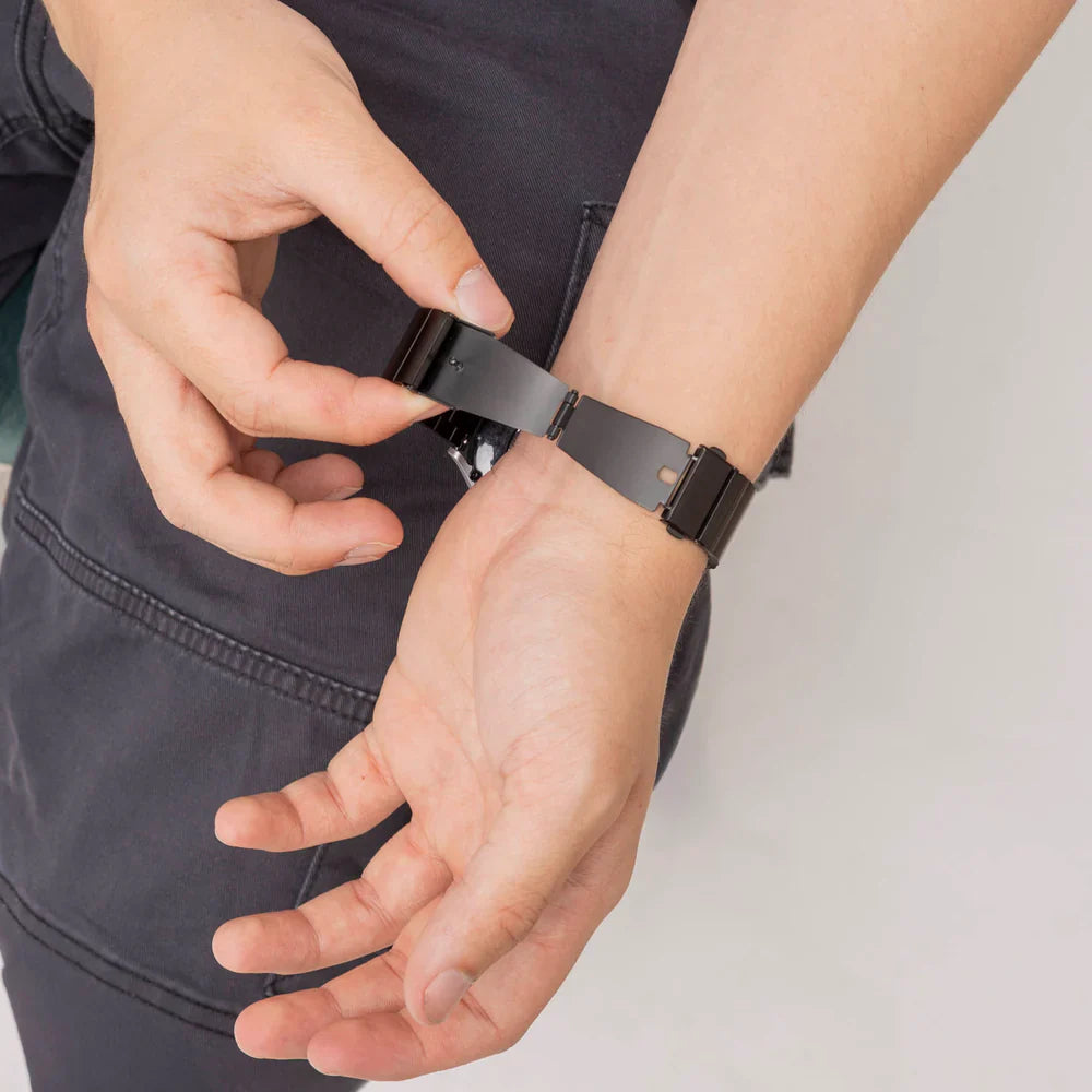 Correa acero Amazfit Bip 3 (Pro) (negro)