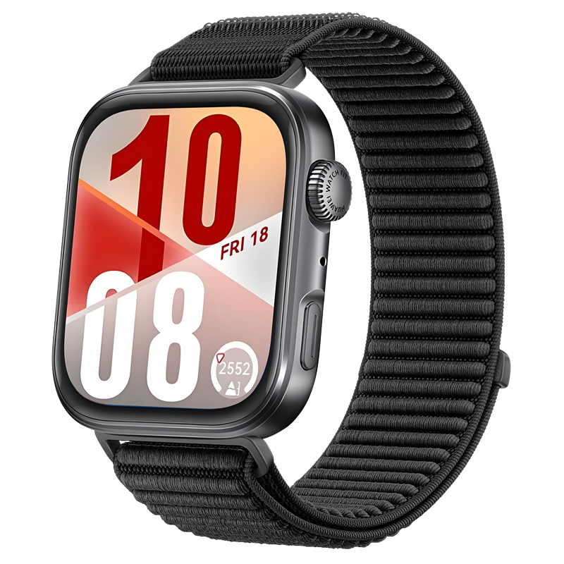 Huawei Watch Fit 4 Pro Nylon Wave Strap (Black)