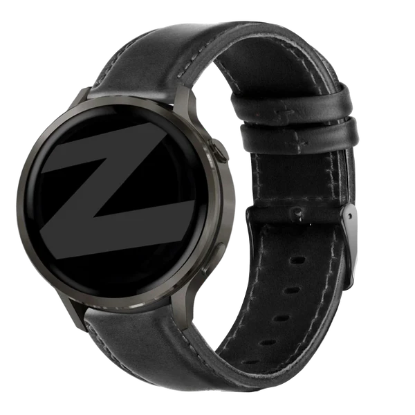 Bandz Correa cuero 'Classic' Garmin Vivoactive 6 (negro)