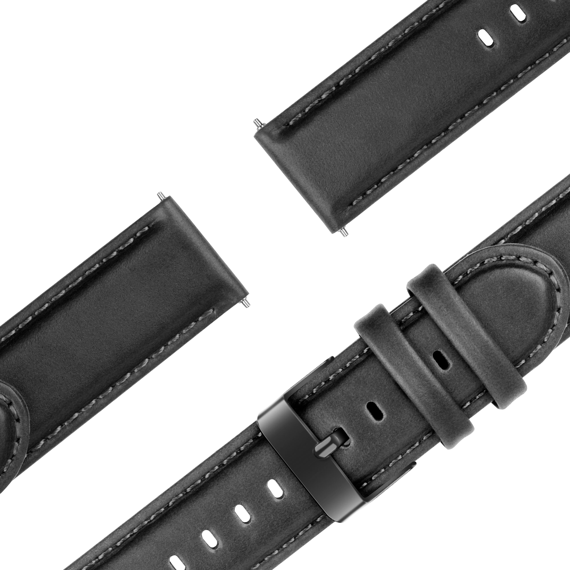 Bandz Garmin Approach S12 Leather Strap 'Classic' (Black)
