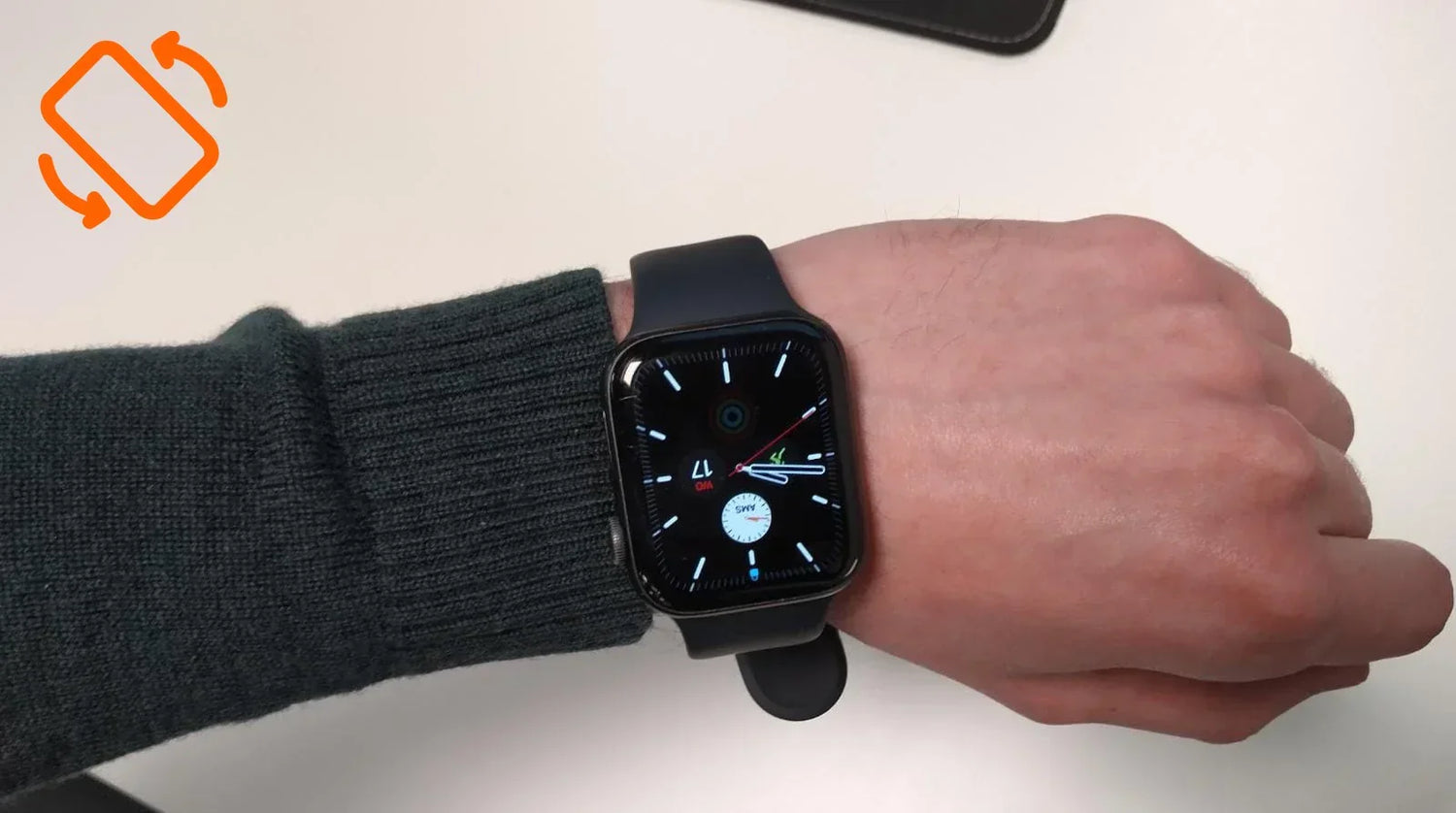Wie drehe ich den Bildschirm der Apple Watch