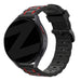Bandz banda deportiva a rayas Xiaomi Watch S3 (negro/rojo)