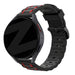 Bandz Correa deportiva a rayas Oppo Watch X (negro/rojo)