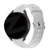 Bandz Samsung Galaxy Watch 4 44mm Silicone Strap with Cutouts (White)