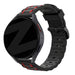 Bandz Correa deportiva a rayas Suunto Vertical (negro/rojo)