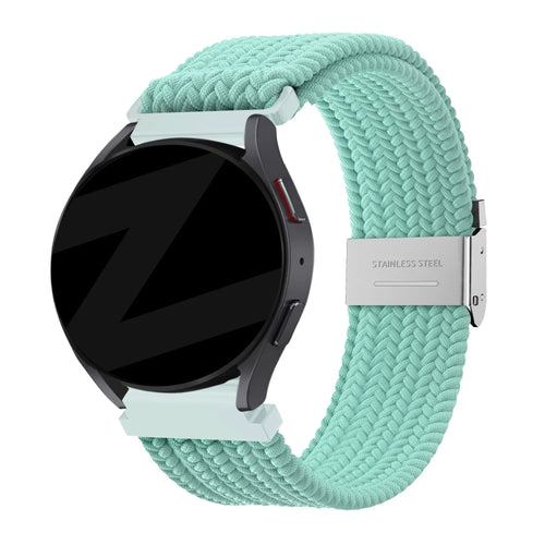 Bandz Correa nylon tejida Pebble Round 2 - 20mm (turquesa)