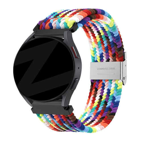 Bandz Correa nylon tejida Levowatch Eve (arcoíris)