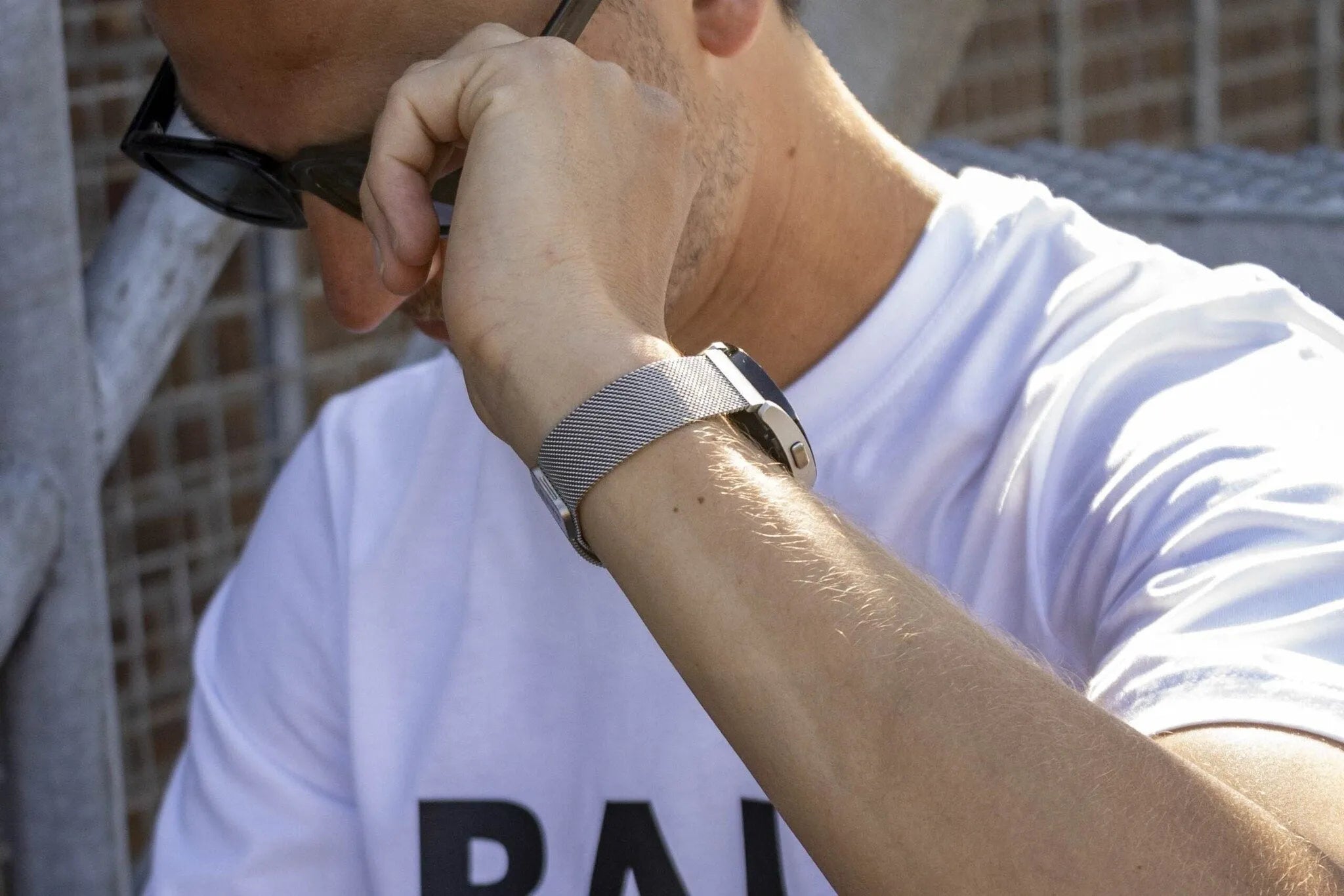 BALR Correa milanesa Polar Pacer (plateado)