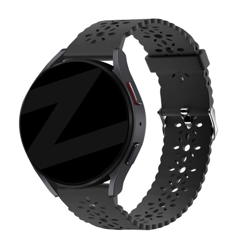 Bandz Levowatch Eve Patterned Silicone Strap (Black)