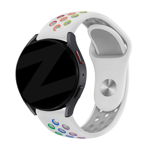 Bandz Correa deportiva 'Deluxe' ICE Fit RT 3.0 - 36mm (blanco/arcoíris)