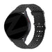 Bandz Amazfit Bip 3 (Pro) Silicone Strap with Cutouts (Black)