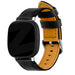 Bandz Correa cuero lujo Fitbit Versa 3 (negro)
