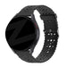 Bandz Amazfit GTR Mini Silicone Strap with Cutouts (Black)