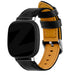 Bandz Fitbit Versa 3 Leather Strap 'Deluxe' (Black)