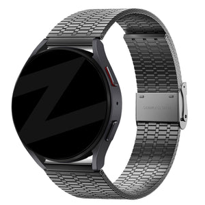 Bandz Correa acero ajustable Amazfit Cheetah (Pro) (negro)
