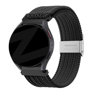 Bandz Correa nylon tejida Levowatch Edgy (negro)