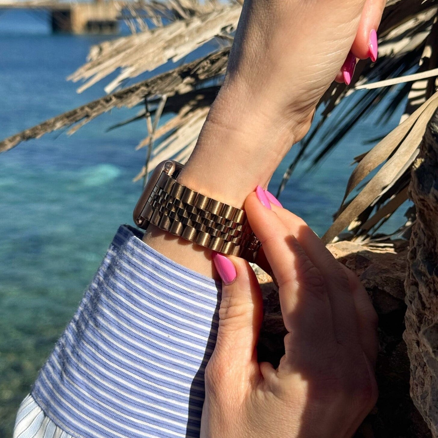 Apple Watch Steel Strap Jubilee (Rose Gold)