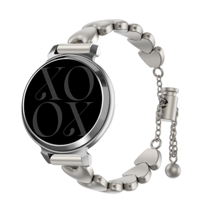 xoxo Wildhearts Correa acero 'hearts' Garmin Lily 2 (blanco estrella)