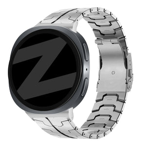 Bandz Samsung Galaxy Watch 8 - 44mm Steel Strap 'Iron' (Silver)