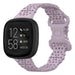 Correa silicona con estampado Fitbit Versa 3 (lila)