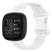 Correa silicona con estampado Fitbit Versa 3 (blanco)