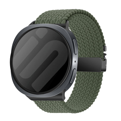Correa tejida con hebilla Samsung Galaxy Watch 8 Classic (verde)