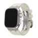 BALR. Correa de silicona Apple Watch Ultra Liquid (beige/titanio)
