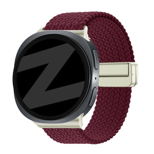 Bandz Correa trenzada magnética Samsung Galaxy Watch 8 - 44mm (bordeos)