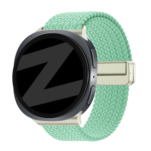 Bandz Correa trenzada magnética Samsung Galaxy Watch 8 - 44mm (verde menta)