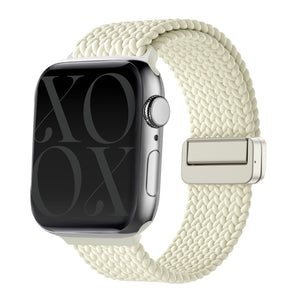 Correa tejida xoxo Wildhearts Apple Watch (blanco estrella)