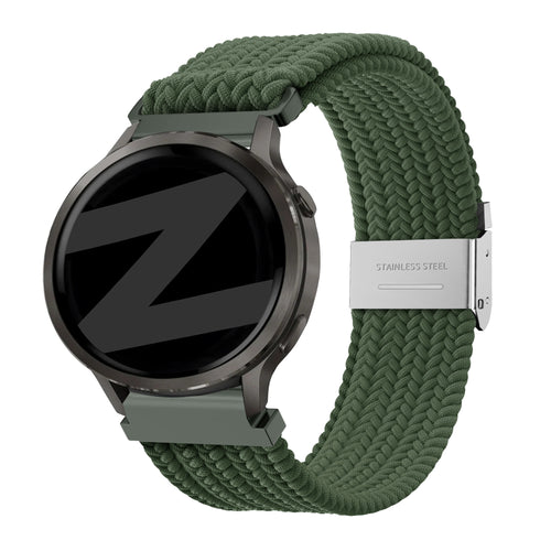 Bandz Garmin Forerunner 70 Woven Nylon Strap (Olive Green)