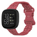 Fitbit Versa 3 Silicone Strap with Pattern (Red)