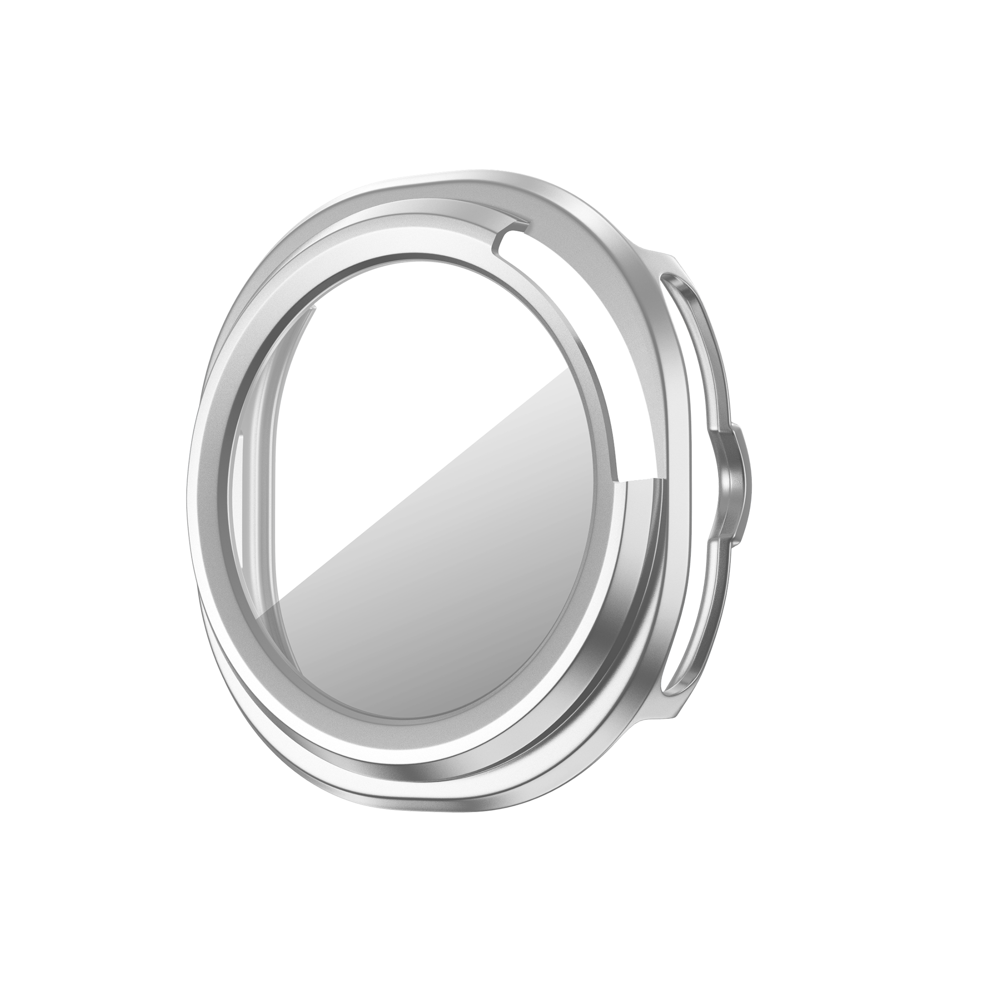 Bandz Samsung Galaxy Watch 8 Classic PC Cover with Glass (Silver)