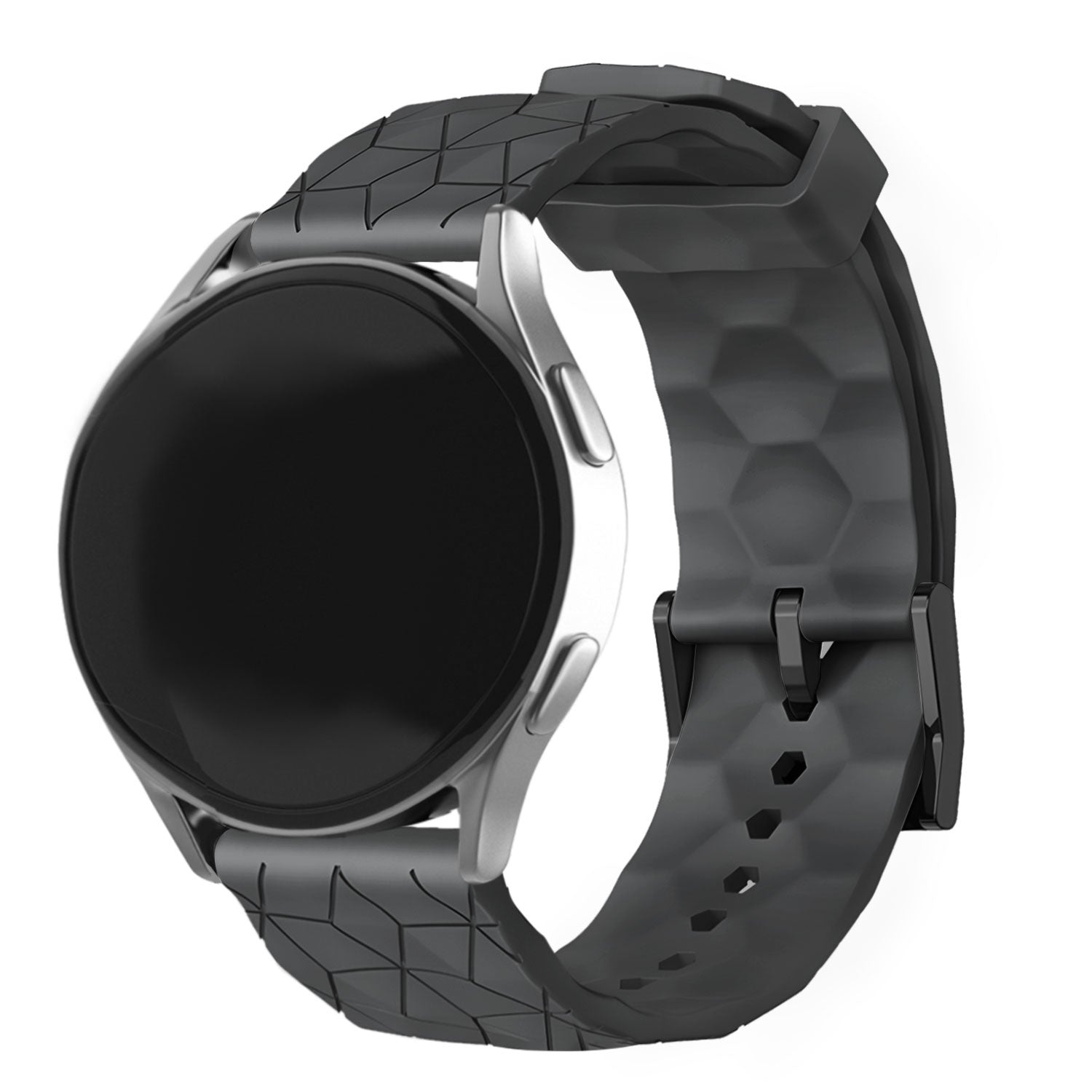 Amazfit Bip U (Pro) Silicone Hexa Strap (Black)