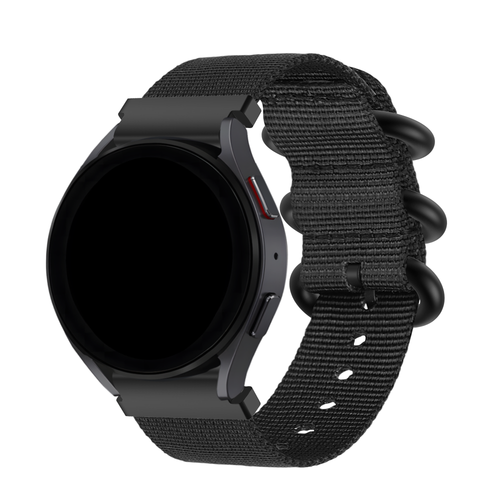 BALR Amazfit Bip 3 (Pro) Nylon Strap with Buckle (Black)