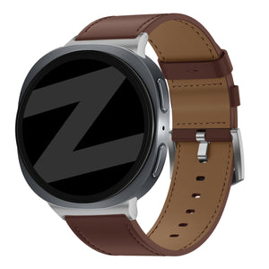 Bandz Samsung Galaxy Watch 8 - 44mm Leather Strap 'Classic' (Brown)