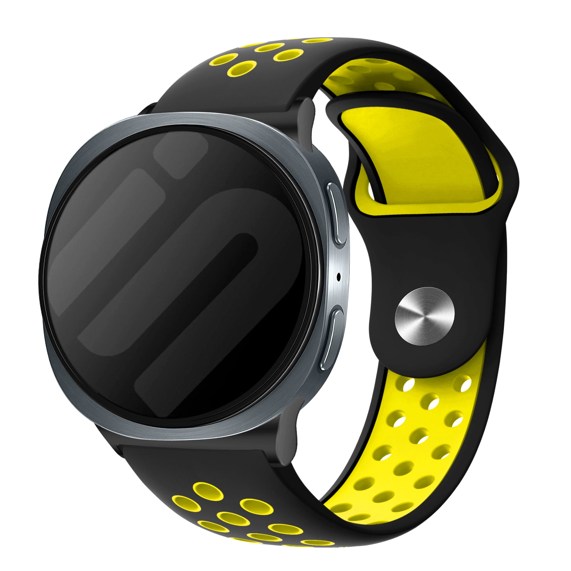 Correa deportiva Samsung Galaxy Watch 8 - 44mm (negro/amarilla)