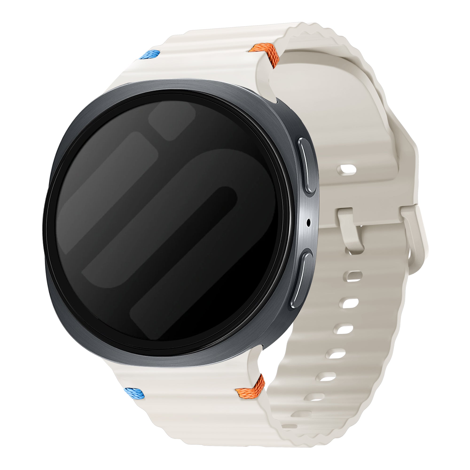 Samsung Galaxy Watch 8 Classic Wave Silicone Strap (Starlight)