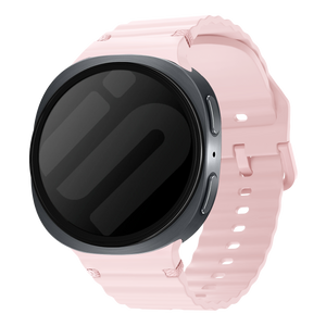 Correa silicona ondulada Samsung Galaxy Watch 8 - 40mm (rosa)